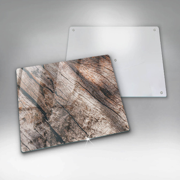 Herdplattenabdeckung Holzstruktur