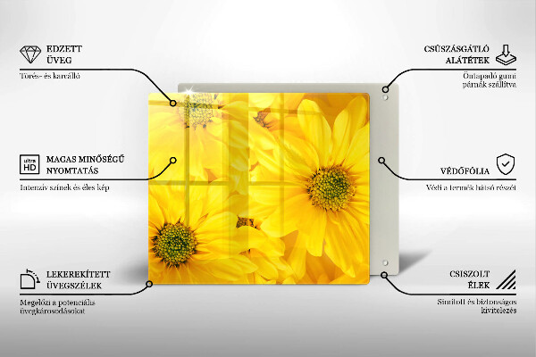 Herdplattenabdeckung Blütenblätter