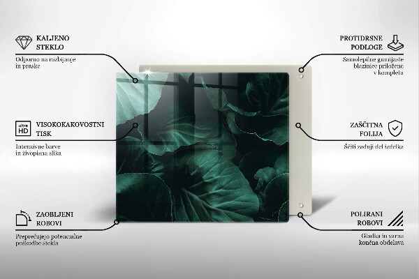 Herdplattenabdeckung Wilde dunkle Blätter