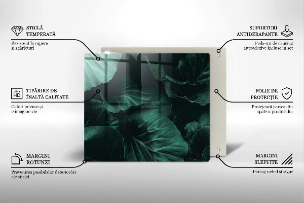 Herdplattenabdeckung Wilde dunkle Blätter