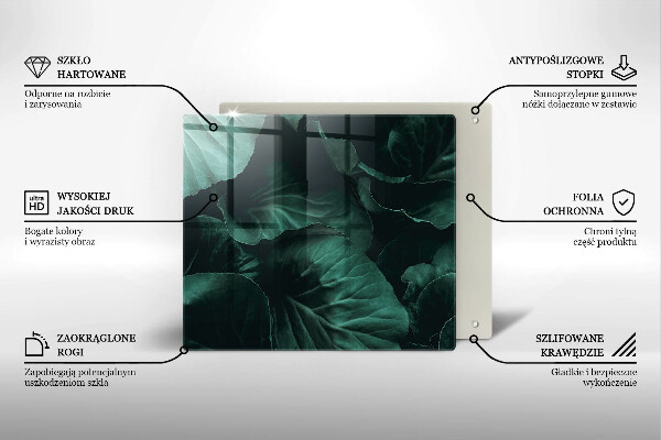 Herdplattenabdeckung Wilde dunkle Blätter