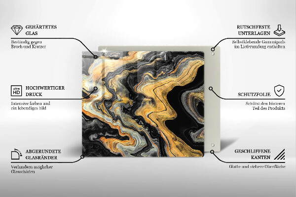 Ceranfeldabdeckung Abstrakte Struktur
