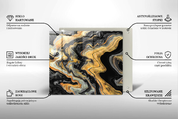 Ceranfeldabdeckung Abstrakte Struktur