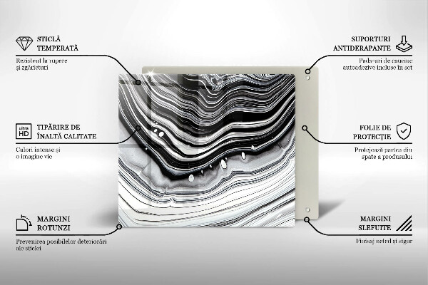 Ceranfeldabdeckung Tintenabstraktion