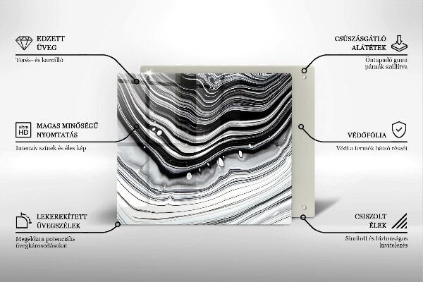 Ceranfeldabdeckung Tintenabstraktion