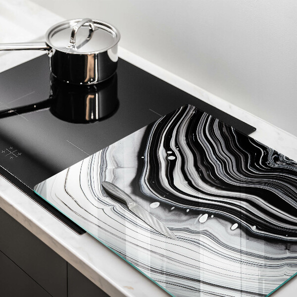 Ceranfeldabdeckung Tintenabstraktion