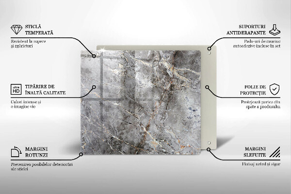 Ceranfeldabdeckung Steinstruktur