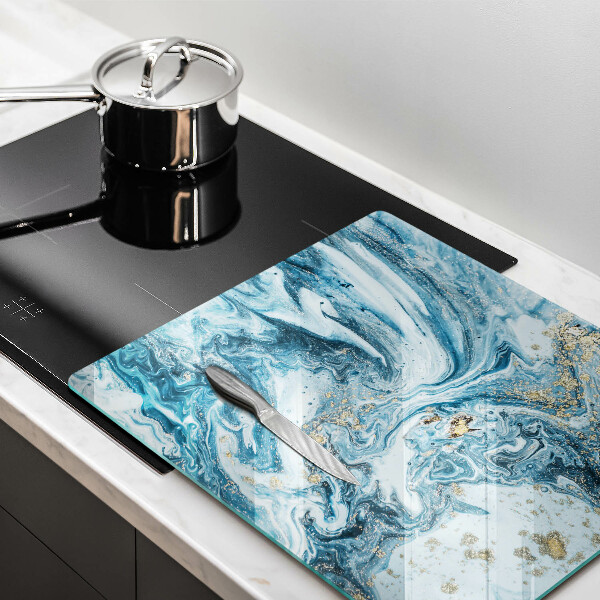 Ceranfeld schutz Struktur mit Gold