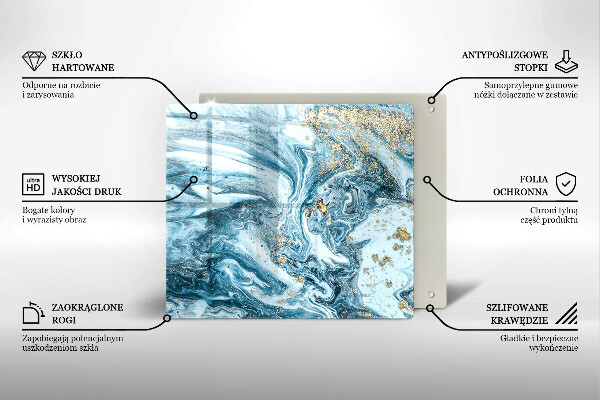 Ceranfeld schutz Struktur mit Gold