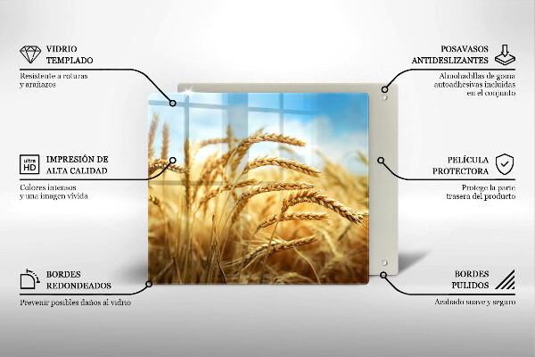 Ceranfeld schutz Getreideähren auf dem Feld