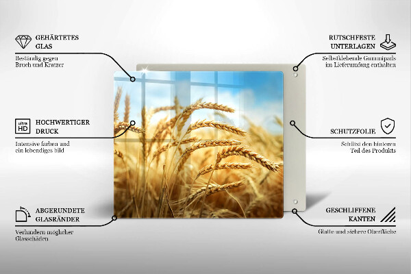 Ceranfeld schutz Getreideähren auf dem Feld