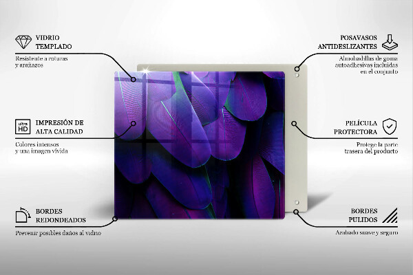 Ceranfeld schutz Neonfedern