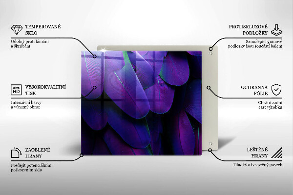 Ceranfeld schutz Neonfedern