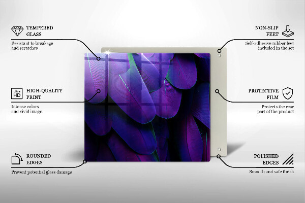 Ceranfeld schutz Neonfedern