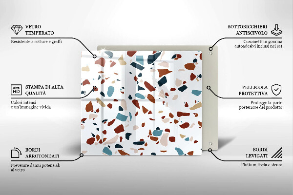 Ceranfeld schutz Dekorativer Stein