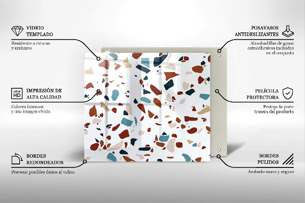 Ceranfeld schutz Dekorativer Stein