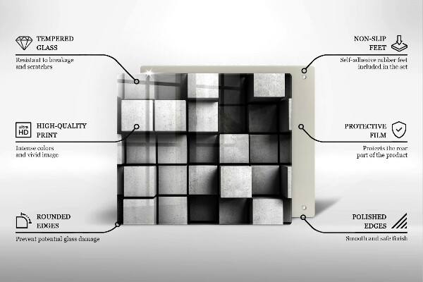 Ceranfeld schutz 3D-Geometriehintergrund