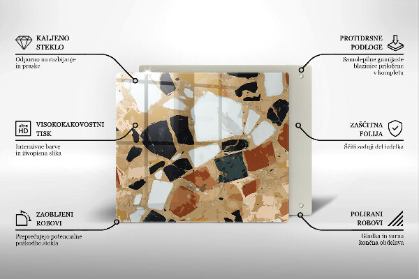 Ceranfeld schutz Dekorativer Steinteller