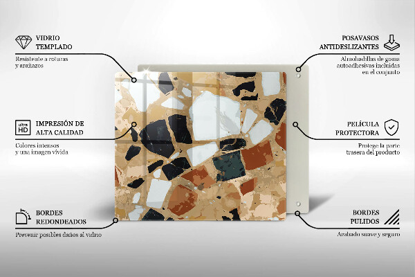 Ceranfeld schutz Dekorativer Steinteller