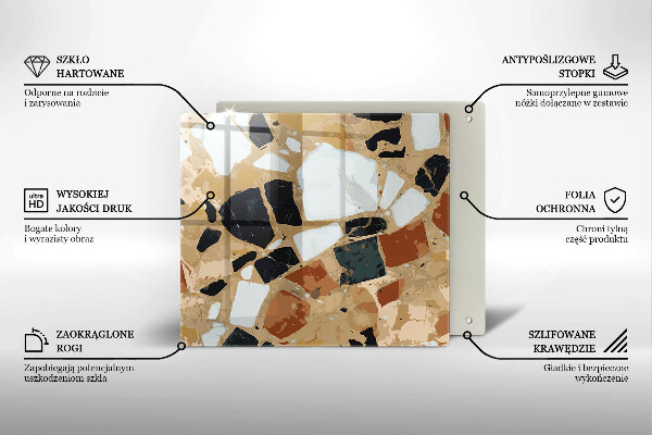 Ceranfeld schutz Dekorativer Steinteller