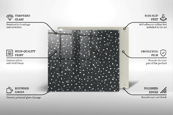 Ceranfeld schutz Dekorativer Stein