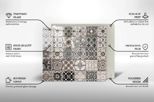 Herdplattenabdeckung Dekorative Fliesen
