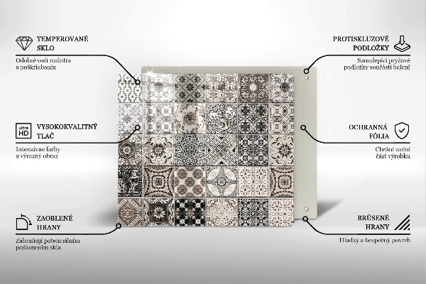 Herdplattenabdeckung Dekorative Fliesen