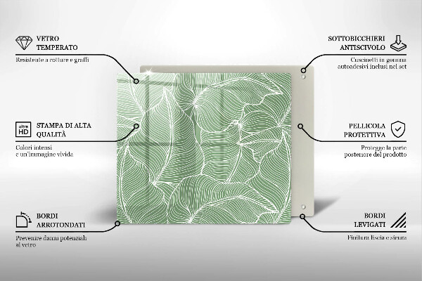 Ceranfeld schutz Lineare Blätter