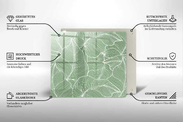 Ceranfeld schutz Lineare Blätter