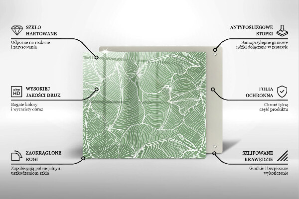 Ceranfeld schutz Lineare Blätter