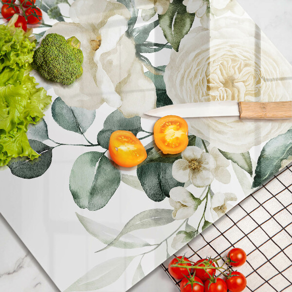 Ceranfeld schutz Aquarellblumen