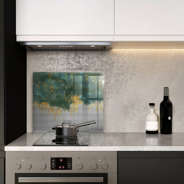 Ceranfeld schutz Abstraktion mit Gold