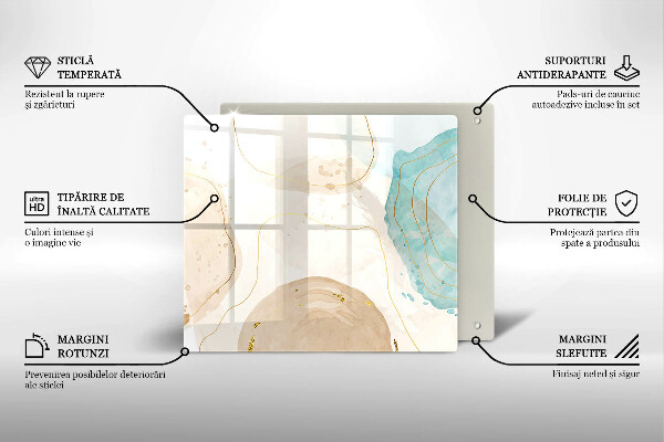 Ceranfeld schutz Helle Boho-Formen