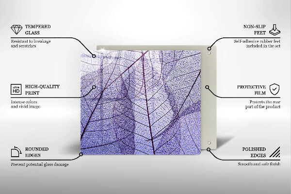 Ceranfeld schutz Blätter mit Adern