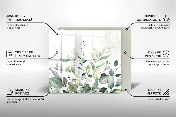 Ceranfeld schutz Aquarellpflanzen