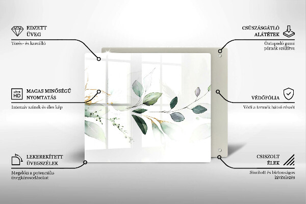 Ceranfeld schutz Aquarellblätter