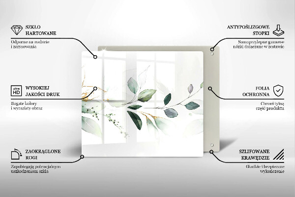 Ceranfeld schutz Aquarellblätter