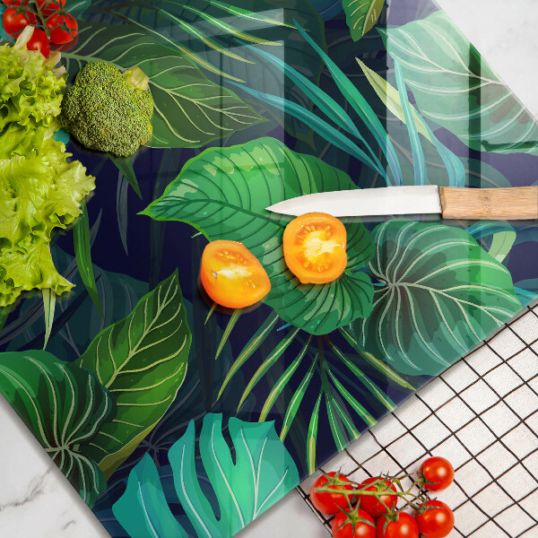 Ceranfeldabdeckung Illustration der Dschungelblätter