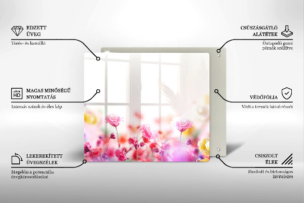 Ceranfeldabdeckung Blumenwiese