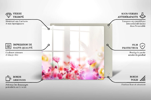 Ceranfeldabdeckung Blumenwiese