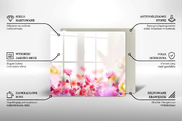 Ceranfeldabdeckung Blumenwiese