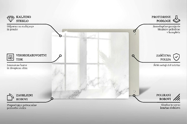 Ceranfeldabdeckung Moderner Marmor
