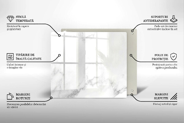 Ceranfeldabdeckung Moderner Marmor