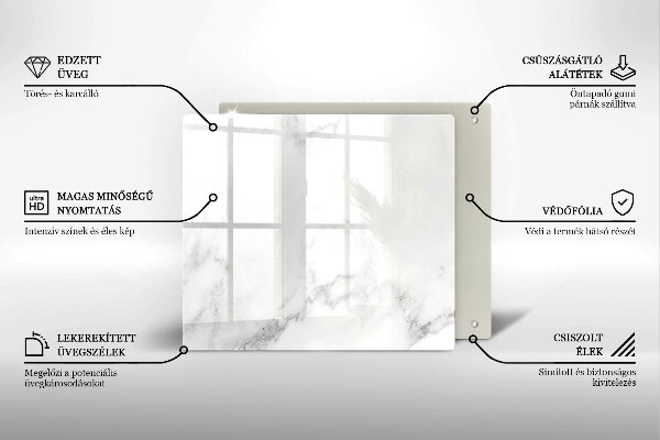 Ceranfeldabdeckung Moderner Marmor