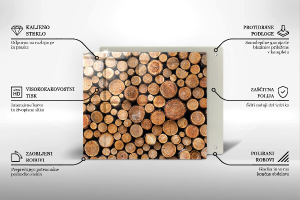 Ceranfeldabdeckung Baumstämme