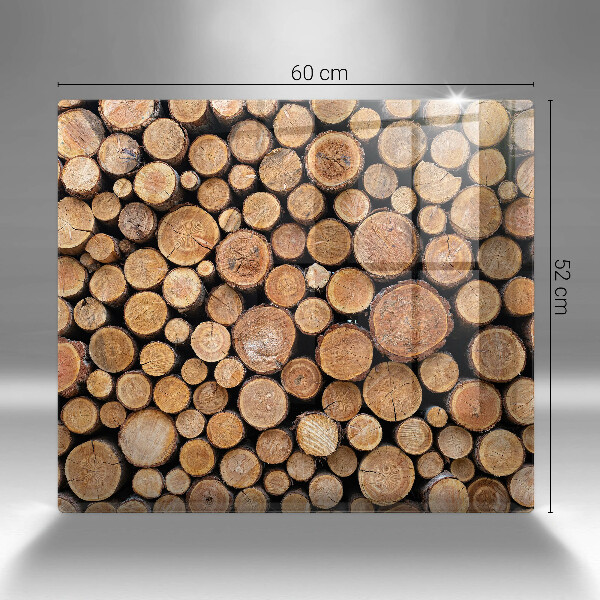 Ceranfeldabdeckung Baumstämme