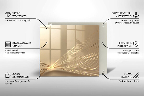 Ceranfeldabdeckung Moderne Abstraktion