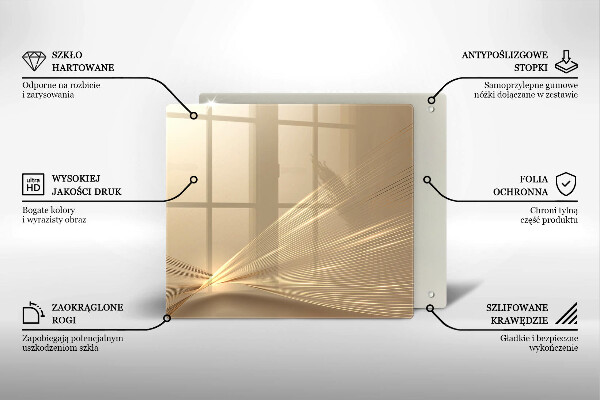 Ceranfeldabdeckung Moderne Abstraktion