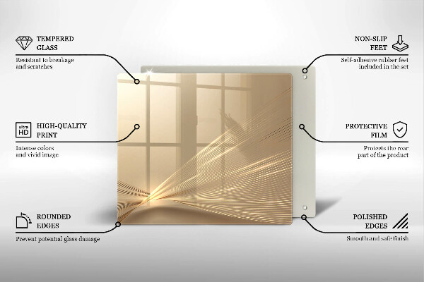 Ceranfeldabdeckung Moderne Abstraktion