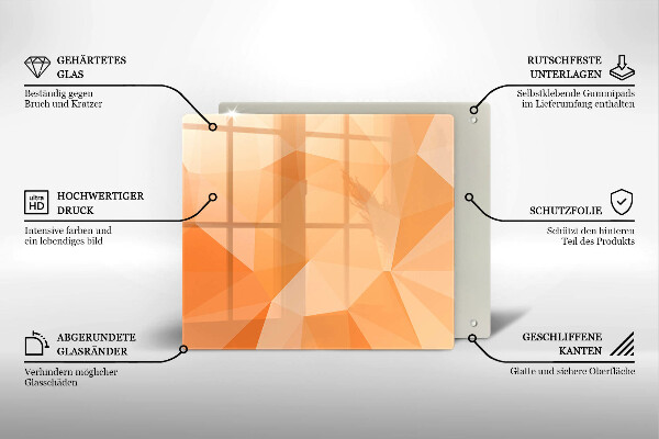 Ceranfeldabdeckung Geometrischer Hintergrund